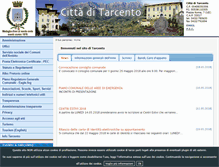 Tablet Screenshot of comune.tarcento.ud.it